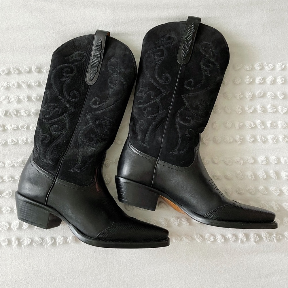 Black Women’s Cowboy Boots 🖤 Size 7.5